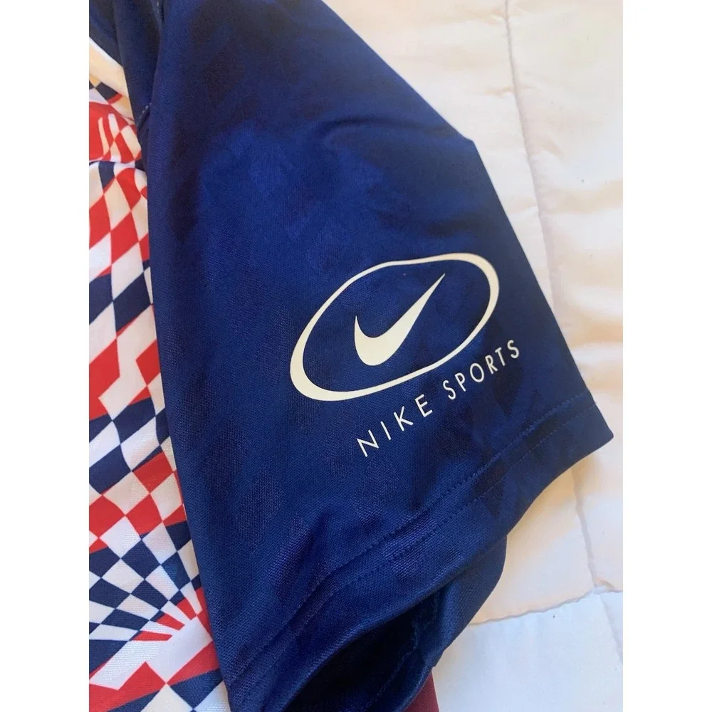 Nike‎ Sportswear Soccer Jersey Mini Dress Red White And Blue Womens Large